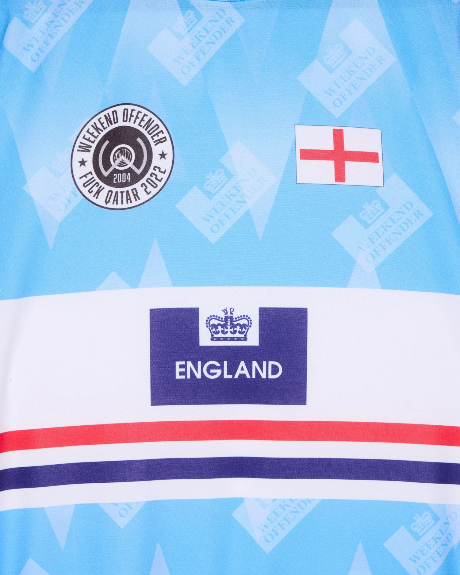 Weekend Offender England Football Shirt Blue - Image 6