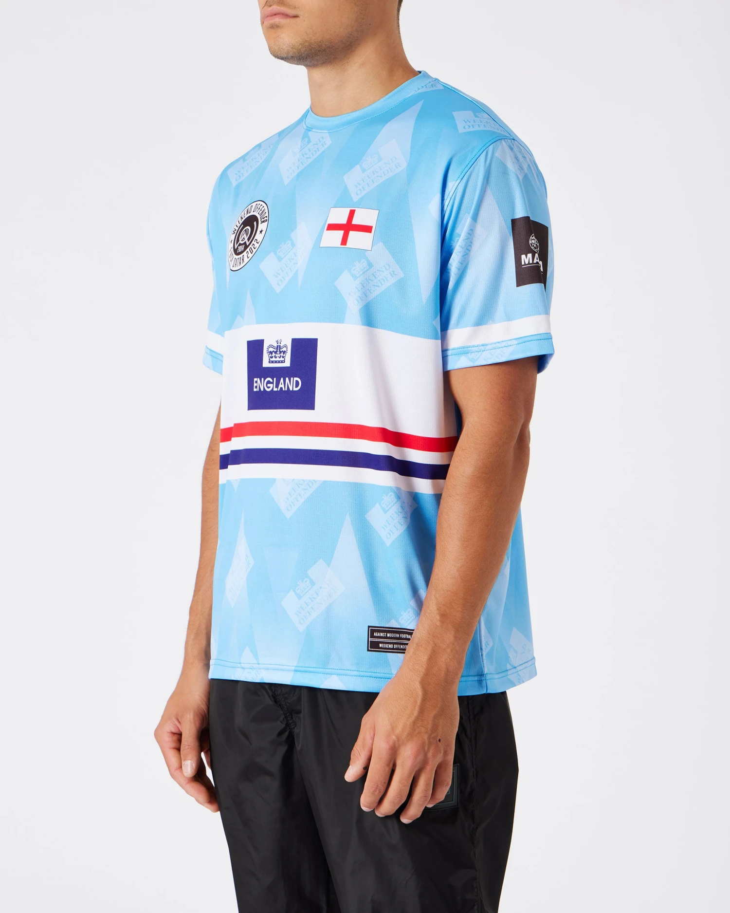 Weekend Offender England Football Shirt Blue - Image 3